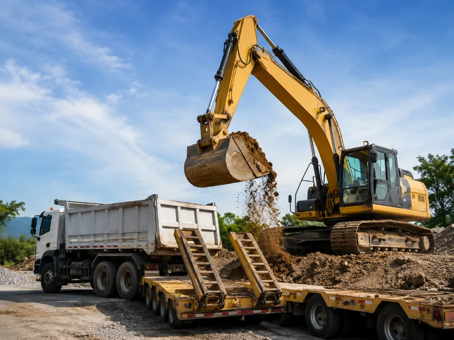 Excavadora hidráulica para renta y flete